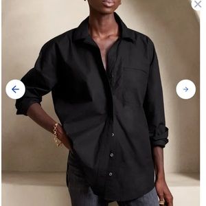 Black banana republic button down shirt